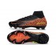 Nike Zoom Mercurial Superfly 10 Elite FG Nero Arancione Giallo