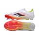 Scarpa adidas F50 Elite Laceless FG Bianco Nero Giallo Solare