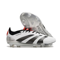 Adidas Scarpe Predator Elite FG Bianco Nero Rosso