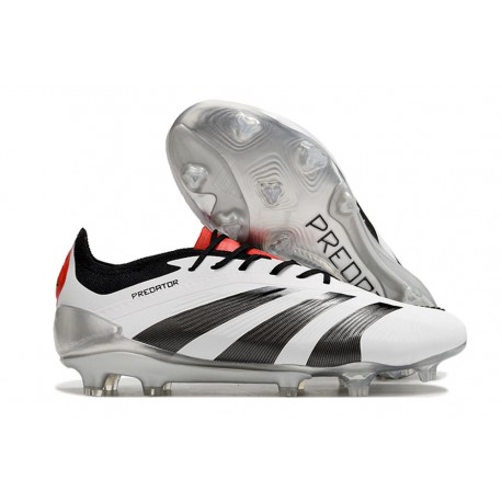 Adidas Scarpe Predator Elite FG Bianco Nero Rosso
