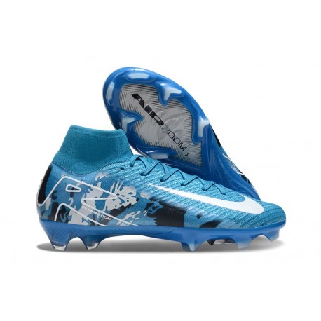 Scarpe Nike Mercurial Superfly X Elite FG Blu Bianco
