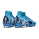Scarpe Nike Mercurial Superfly X Elite FG Blu Bianco