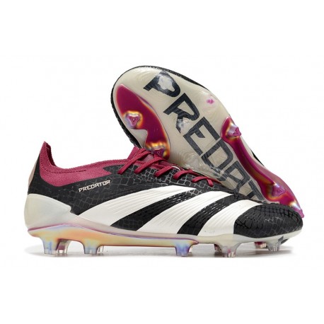 Adidas Scarpe Predator Elite FG Nero Bianco Viola
