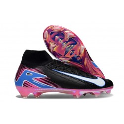 Scarpe Nike Mercurial Superfly X Elite FG Nero Bianco Rosa Blu