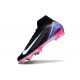 Scarpe Nike Mercurial Superfly X Elite FG Nero Bianco Rosa Blu