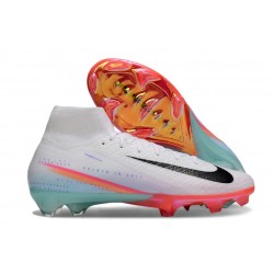 Scarpe Nike Mercurial Superfly X Elite FG Bianco Nero Arancio