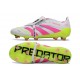 Adidas Predator Elite FT FG Bianco Rosa Lucido Limone Lucido