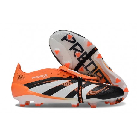 Adidas Predator Elite FT FG Nero Bianco Arancione