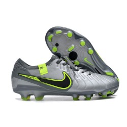 Scarpe Nike Tiempo Legend X Elite FG Grigio Nero Verde
