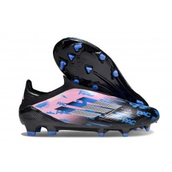 Scarpa adidas F50 Elite Laceless FG Noir Rose Bleu