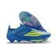 adidas F50+ Elite Senza Lacci FG MESSI Team Blu Royal Giallo Solare Semi Blu Burst