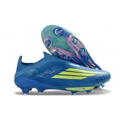 adidas F50+ Elite Senza Lacci FG MESSI Team Blu Royal Giallo Solare Semi Blu Burst
