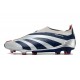 Scarpe adidas Predator Elite Senza Lacci FG Argento Nero Rosso