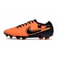Scarpe Nike Tiempo Legend X Elite FG Arancione Nero