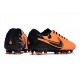 Scarpe Nike Tiempo Legend X Elite FG Arancione Nero
