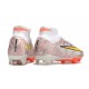 Nike Zoom Mercurial Superfly IX Elite FG Bianco Oro Argento