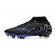 Nike Zoom Mercurial Superfly IX Elite FG Nero Cromo Hyper Royal
