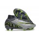 Nike Air Zoom Mercurial Superfly 9 Elite FG Grigio Nero Verde