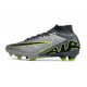 Nike Air Zoom Mercurial Superfly 9 Elite FG Grigio Nero Verde