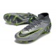 Nike Air Zoom Mercurial Superfly 9 Elite FG Grigio Nero Verde