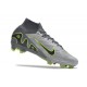 Nike Air Zoom Mercurial Superfly 9 Elite FG Grigio Nero Verde