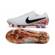 Scarpe Nike Tiempo Legend X Elite FG Bianco Nero Arancione