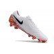 Scarpe Nike Tiempo Legend X Elite FG Bianco Nero Arancione